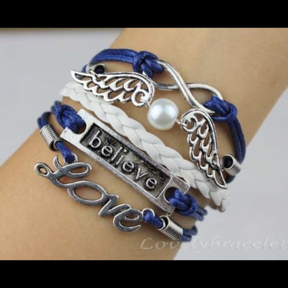 Believe Love infinity bracelet